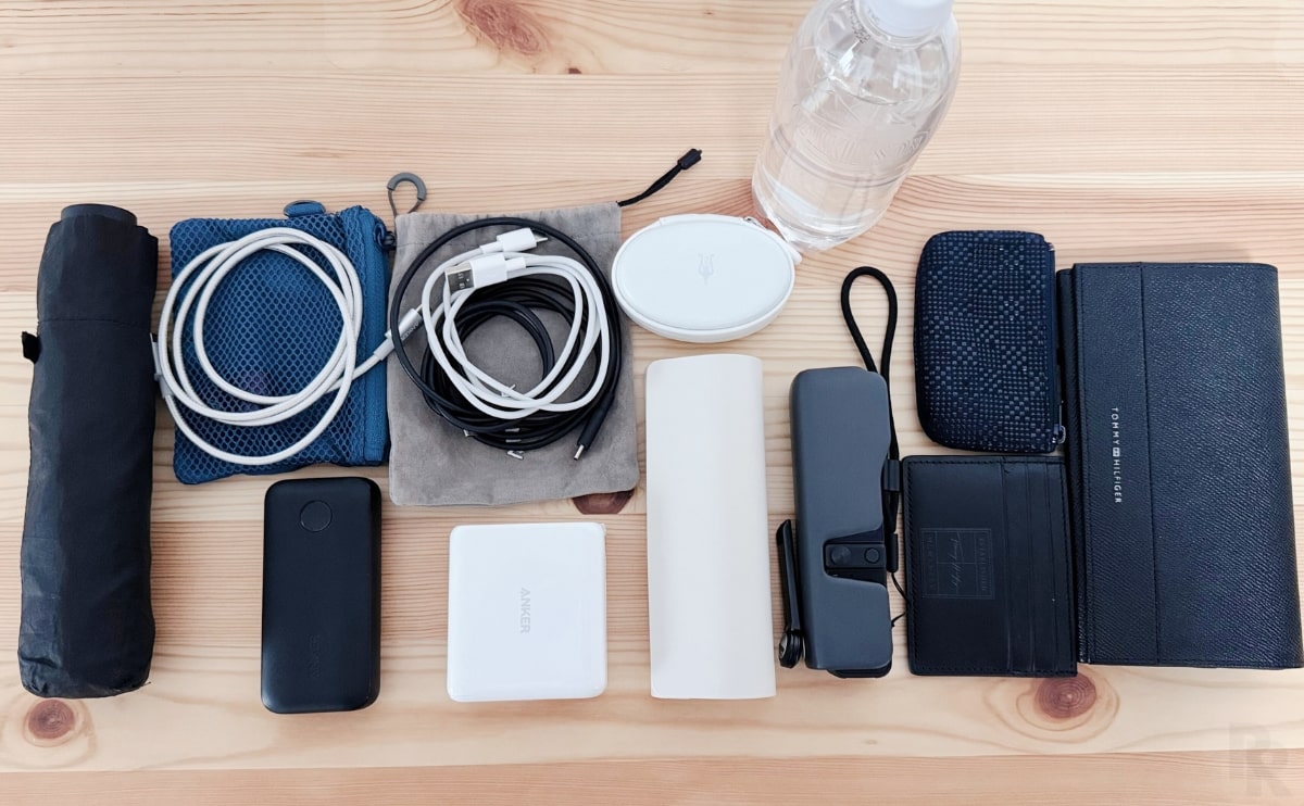 メインポケットと内側のポケットにこれだけ詰め込んでいました。