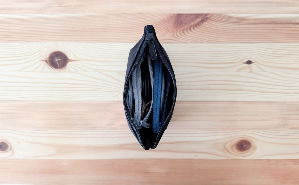 ポーチに収納１