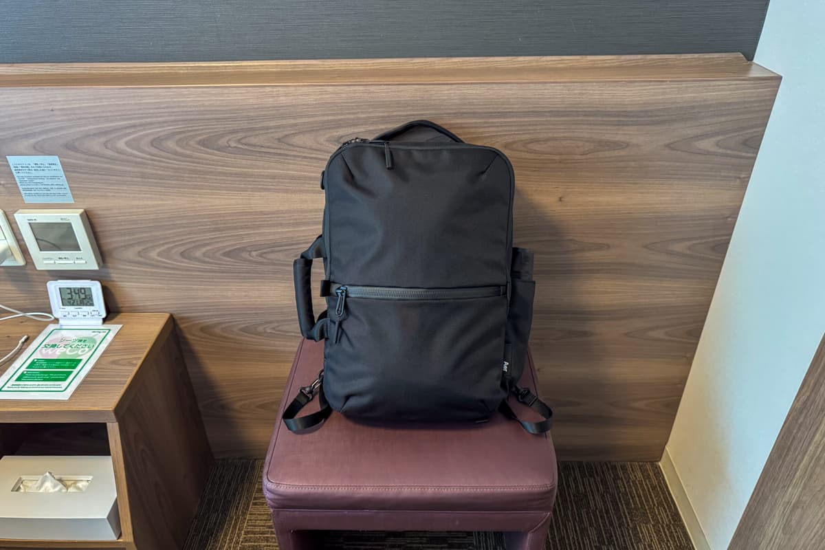 直近では名古屋のひとり旅でメインのバッグパックとして使用2
